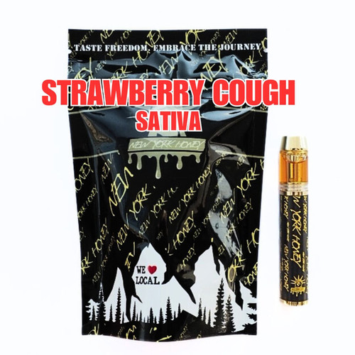 Strawberry Cough AIO Disposable Vape by New York Honey 1g