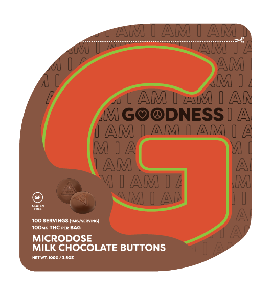 100 pcs Milk Chocolate Buttons by I Am Goodness 100mg