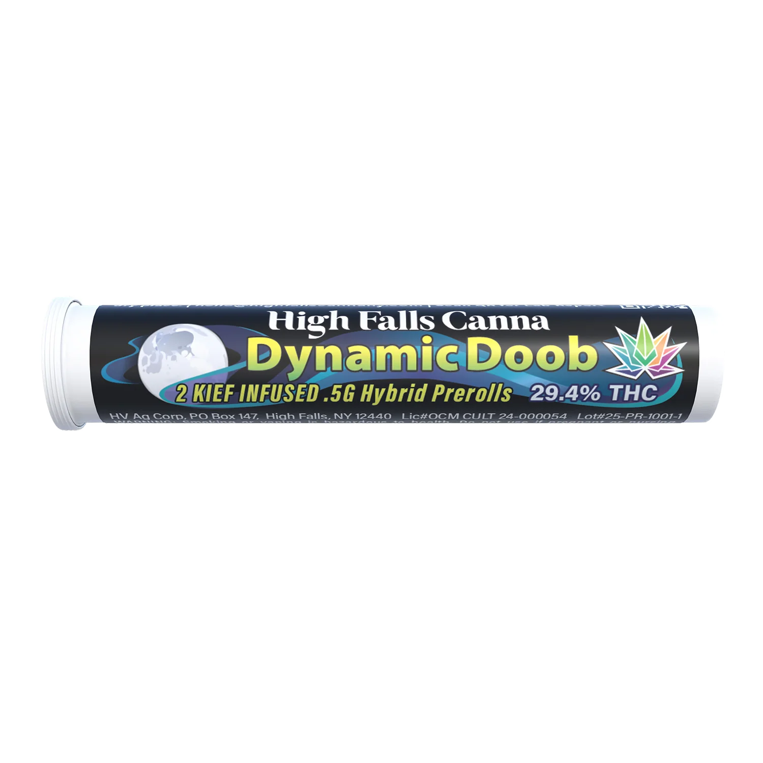 Dynamic Doob 2 pack Kief Infused Pre Roll by High Falls Canna 1g