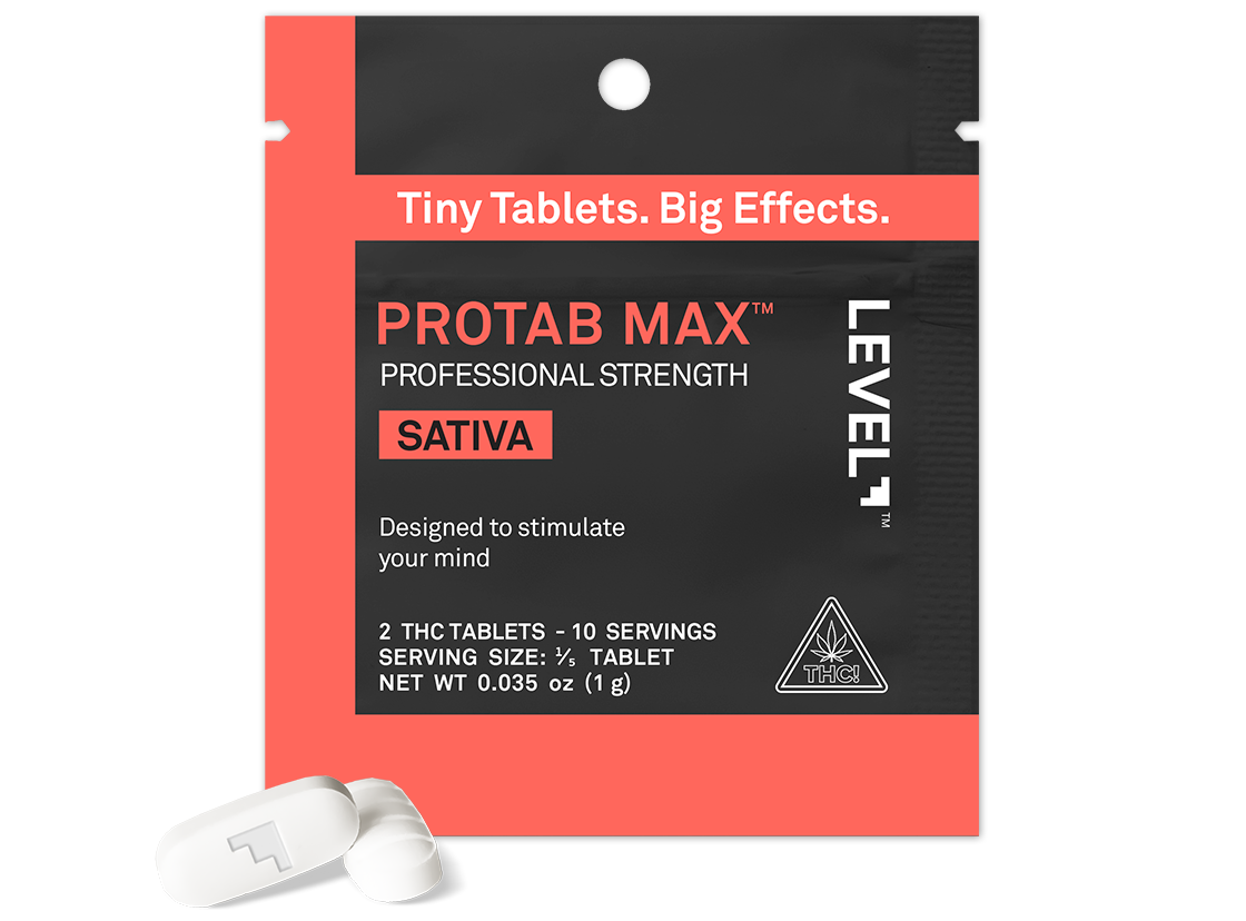 LEVEL Sativa Protab Max Strength THC Tablets - 2ct.- 100mg