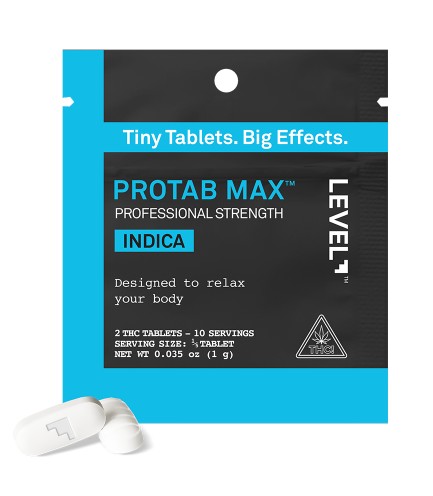 LEVEL Indica Protab Max Strength THC Tablets - 2ct.- 100mg