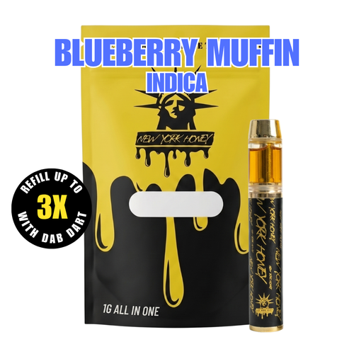 Blueberry Muffin AIO Disposable Vape by New York Honey 1g