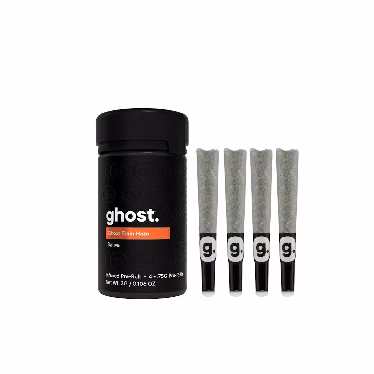 Ghost Train Haze  Infused Pre Rolls 4 pack (sativa) 3g