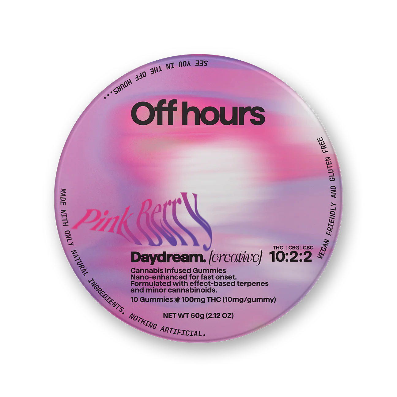 Pink Berry (Creative) Nano Infused Gummies by Off Hours 100mg