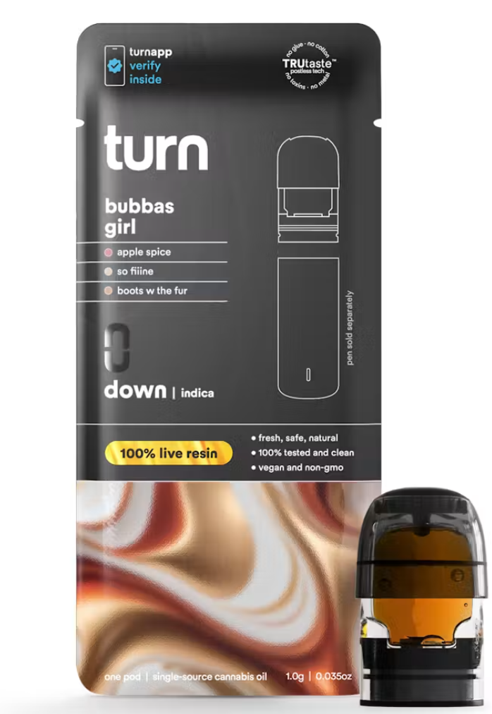 Bubbas Girl Live Resin Vape Pod + Battery by Turn 1g