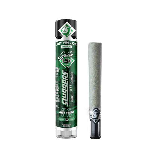 Jet Fuel OG Double Infused Glass Tip Pre Roll by Sluggers 1.5g