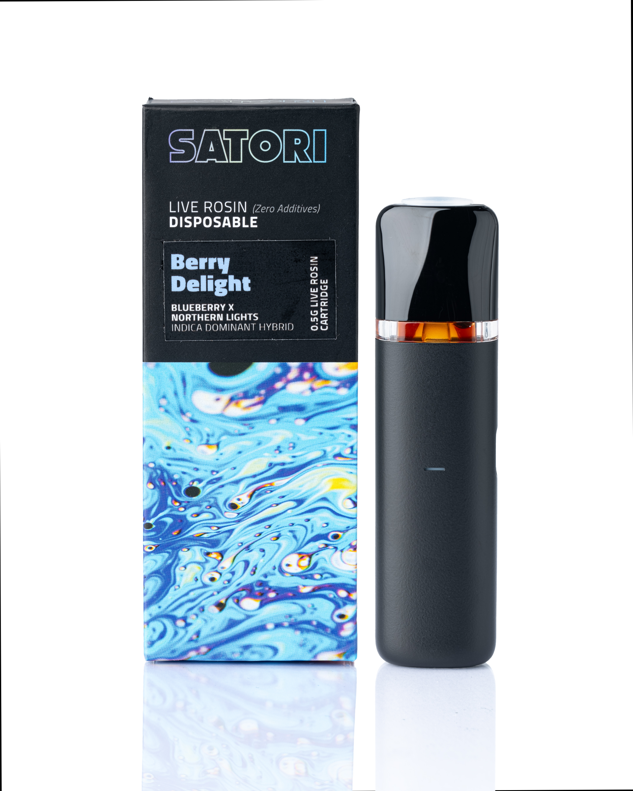 Berry Delight Rosin All in one disposable vape by Satori half gram 0.5g