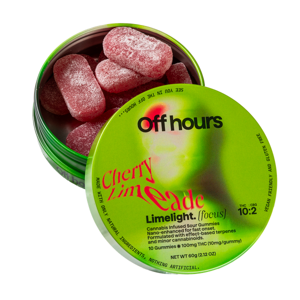 Cherry Limeade (Focus) Nano Infused Gummies by Off Hours 100mg