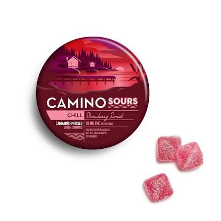 Sours Strawberry Sunset 10 pack by Camino 100mg