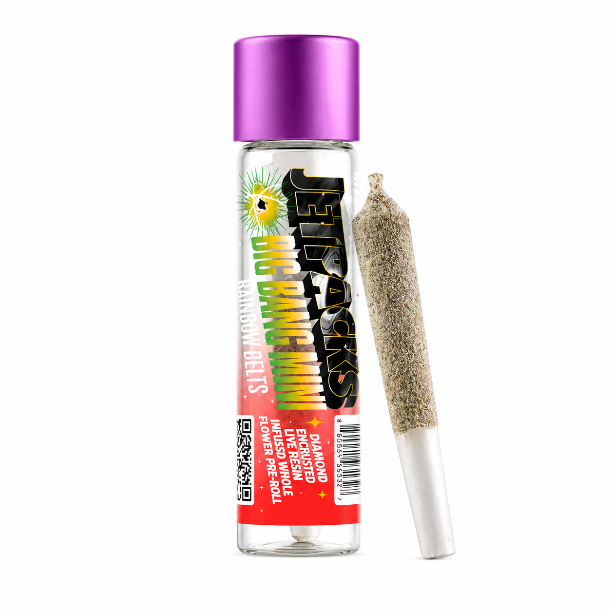 Rainbow Belts Infused Hybrid Single Pre roll By JetPacks 0.5g