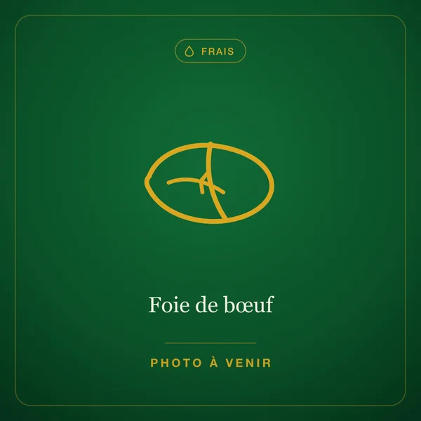 Foie de bœuf — frais