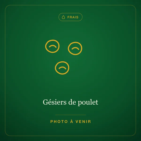Gésiers de poulet — frais