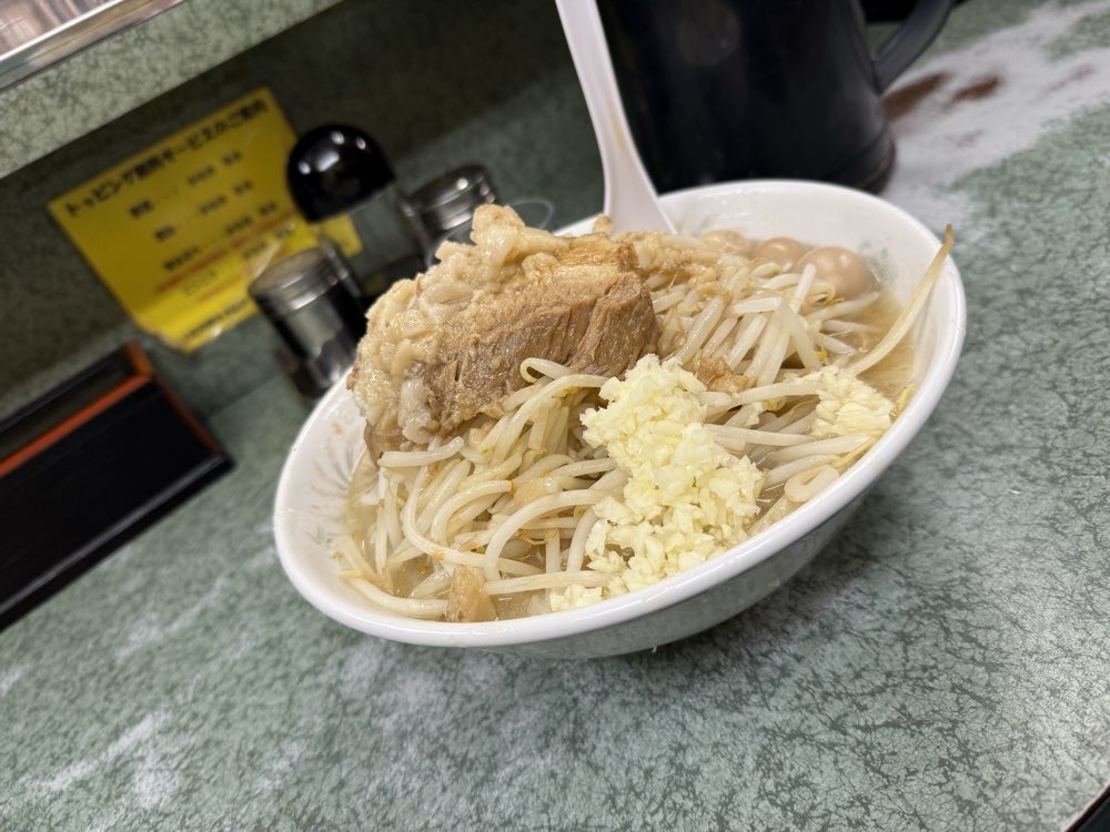 ラーメン二郎 新宿小滝橋通り店のジロ活写真 9