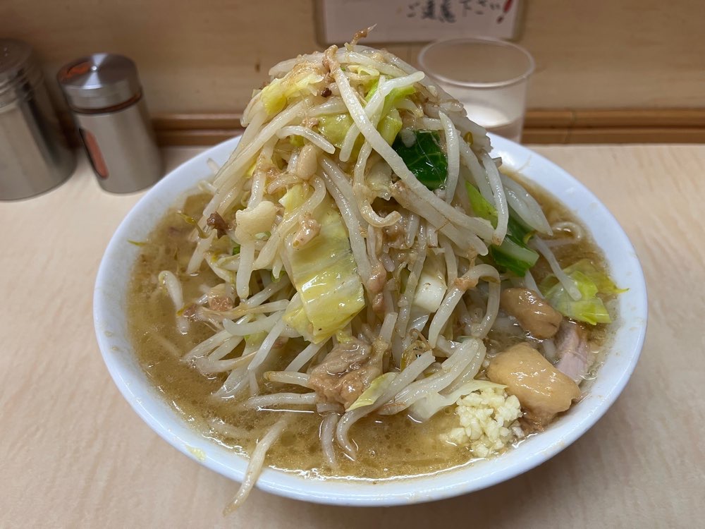 ラーメン二郎 京成大久保店のジロ活写真 6