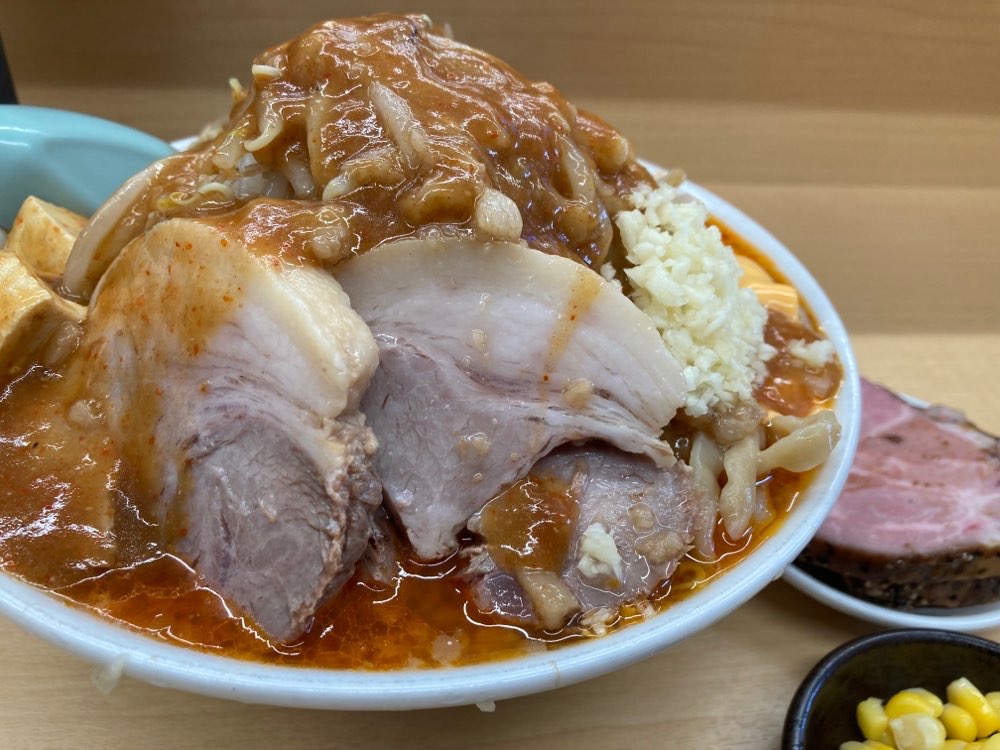 ラーメン荘おもしろい方へ 池田店のジロ活写真 3