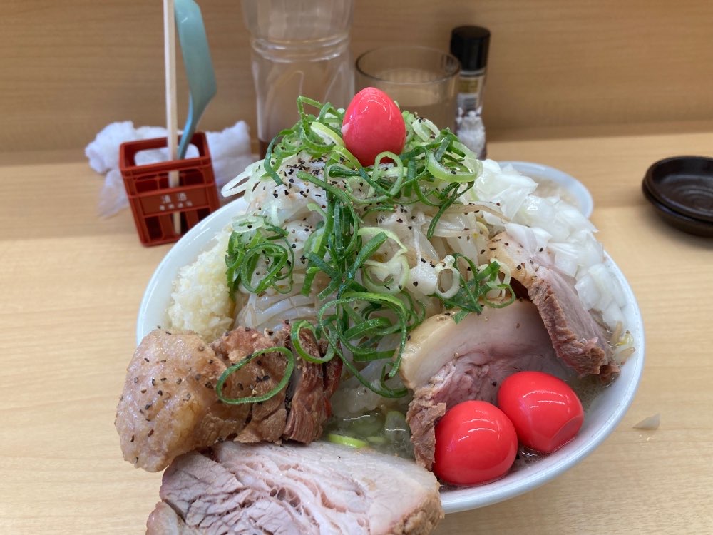 ラーメン荘おもしろい方へ 池田店のジロ活写真 2