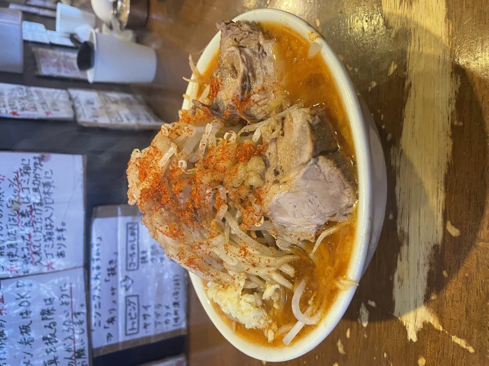 ラーメン荘 歴史を刻め 新栄店のジロ活写真 7