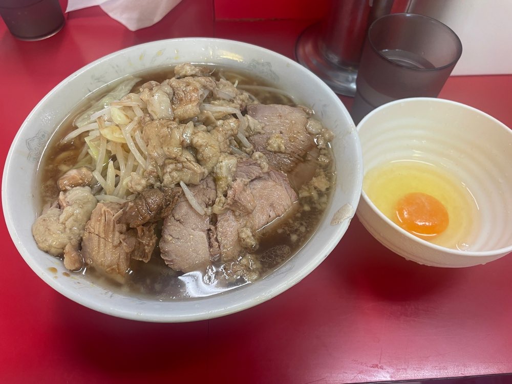 ラーメン二郎 上野毛店のジロ活写真 8