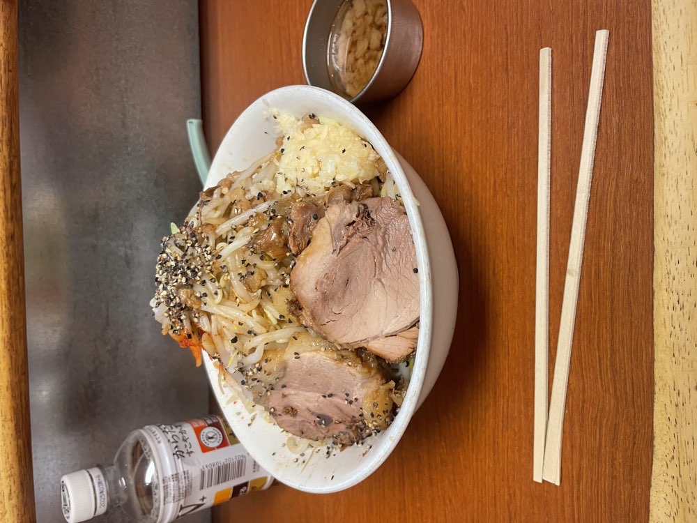 ラーメン荘 地球規模で考えろ ソラのジロ活写真 2