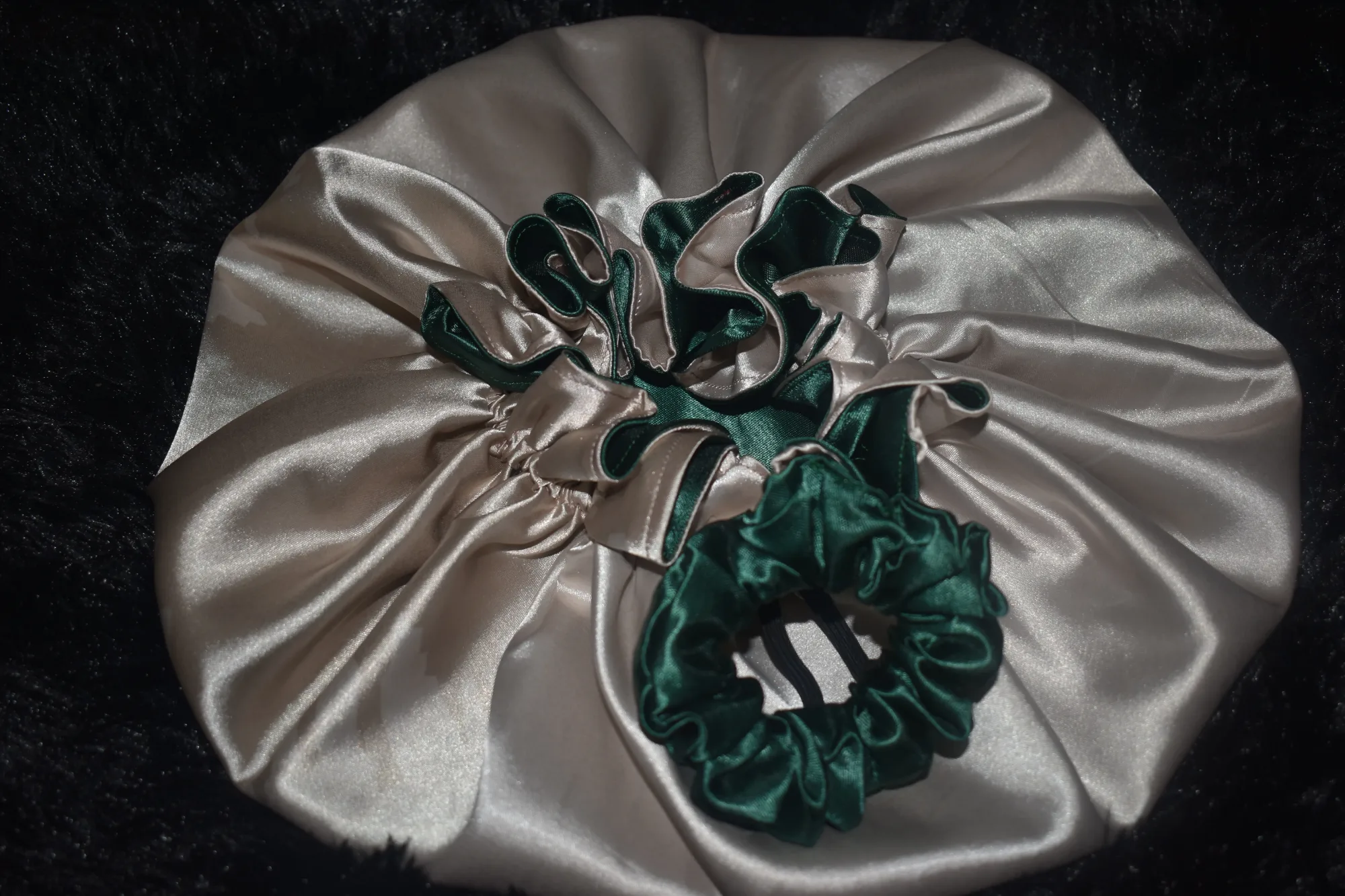 The Dreamscape Luxe Collection-(Emerald Mist Bonnet Set) photo 1