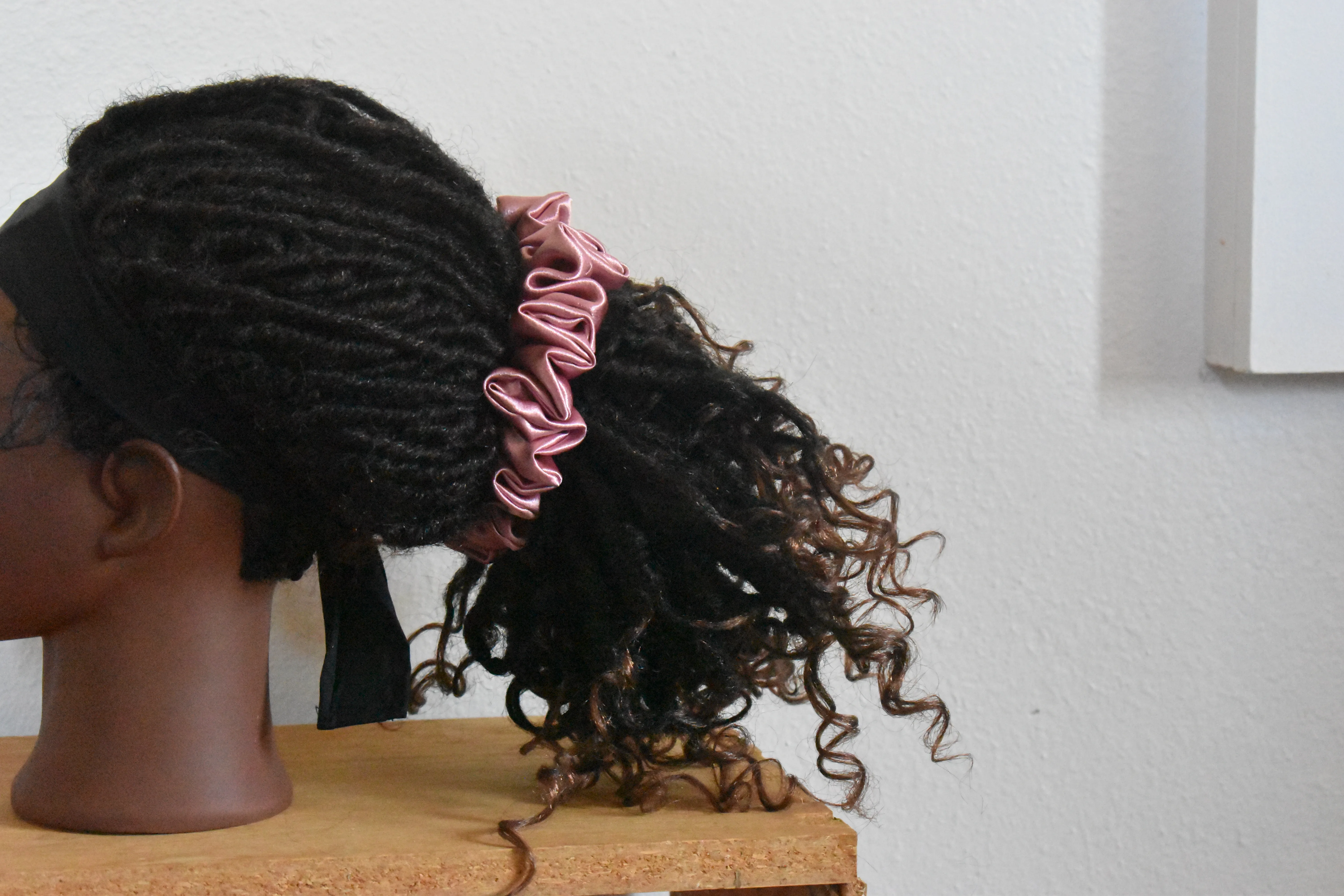 Luxury Royal Purple and Rose Gold Satin Bonnet Set photo 4