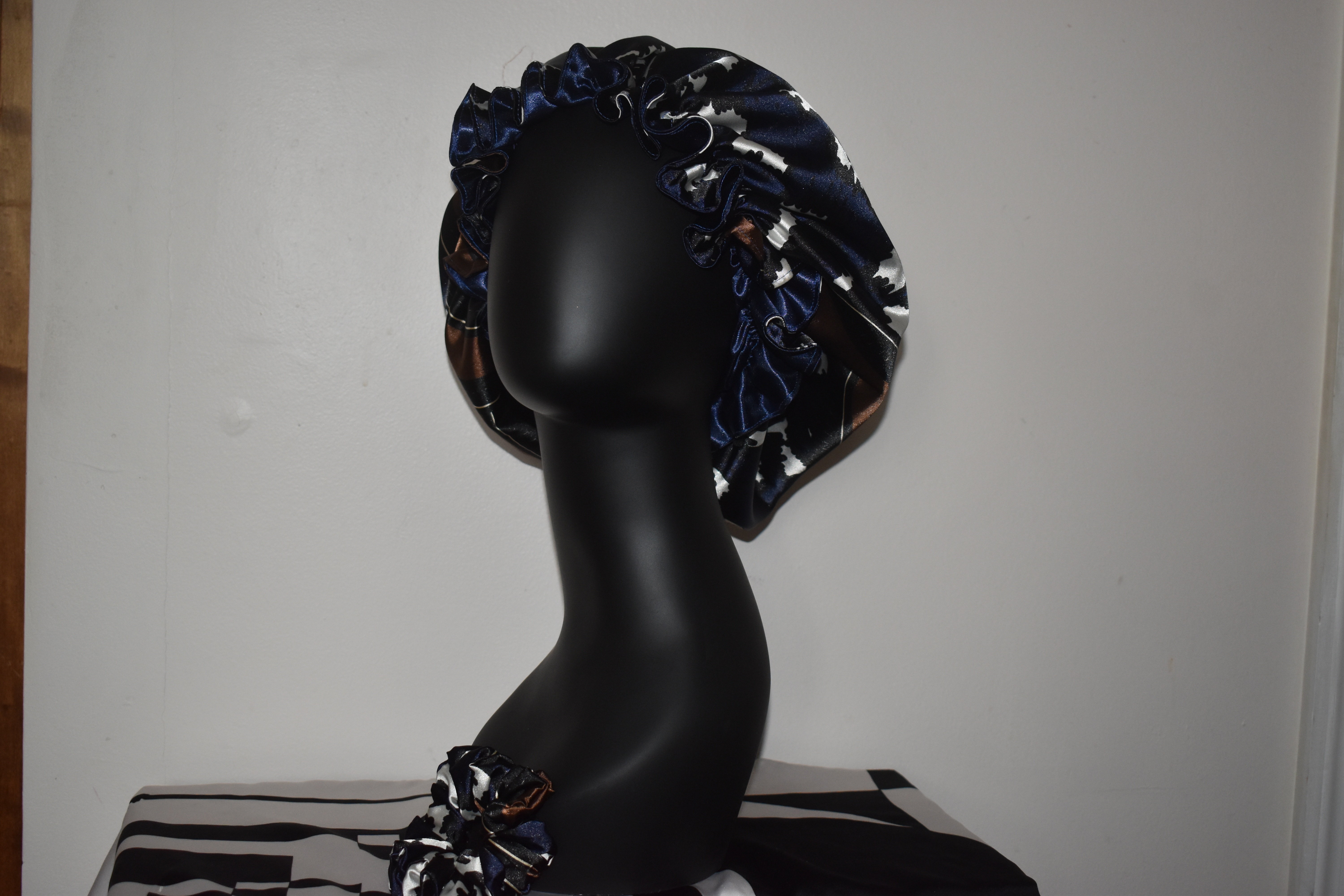 The Dreamscape Luxe Collection-(Midnight Mirage Bonnet set) photo 2