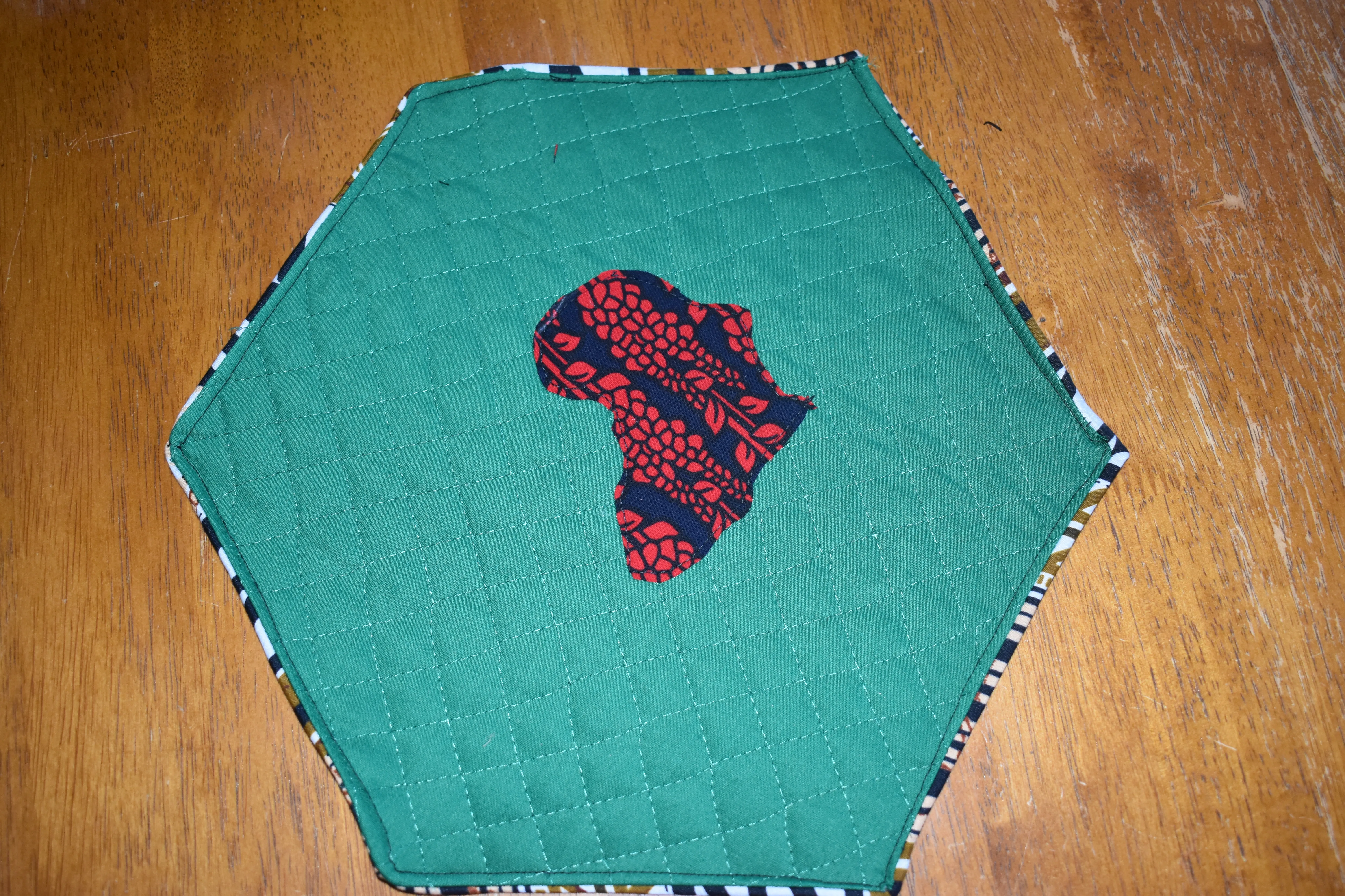 Patchwork Placemat Set-Hexagonal photo 3