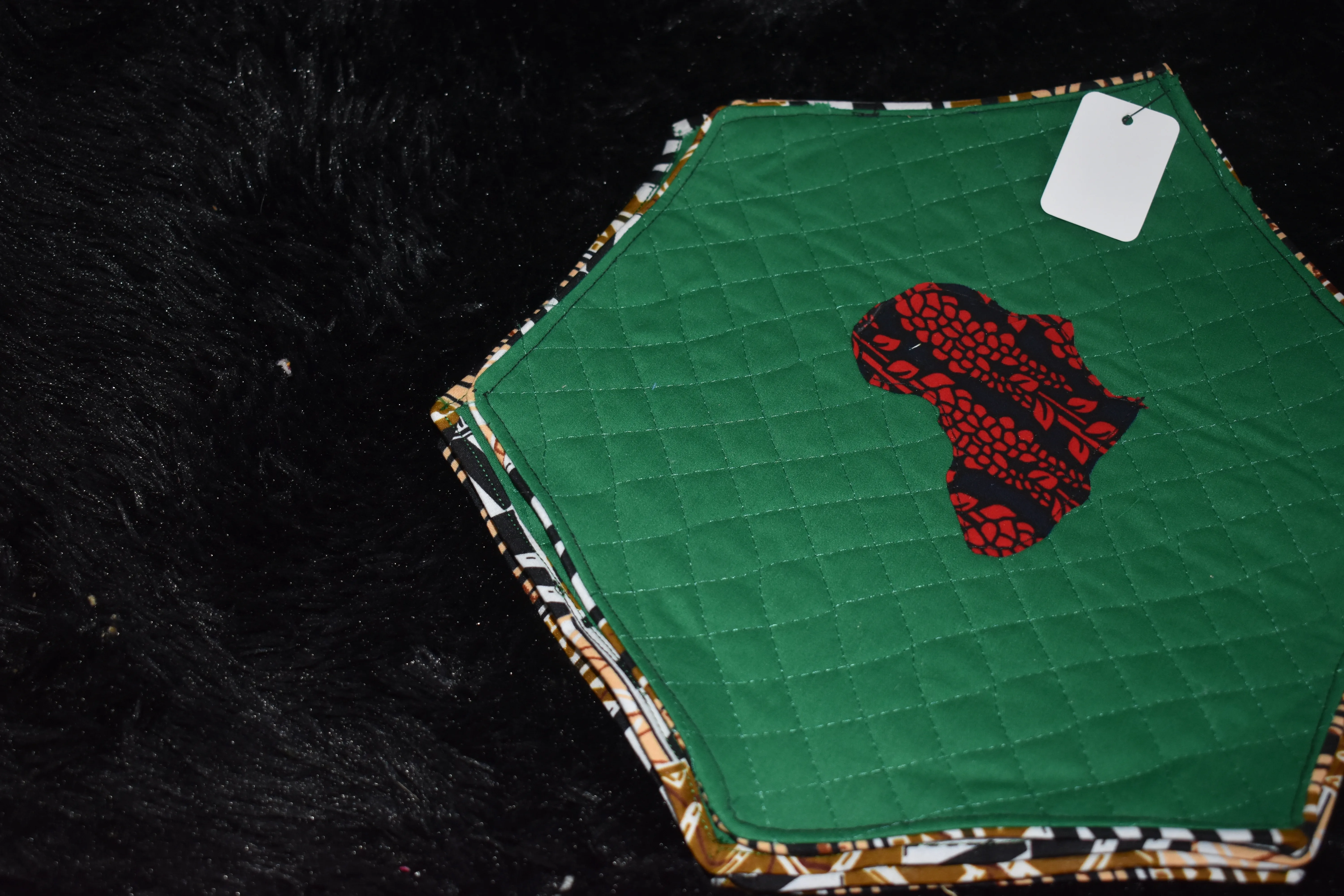 Patchwork Placemat Set-Hexagonal photo 2