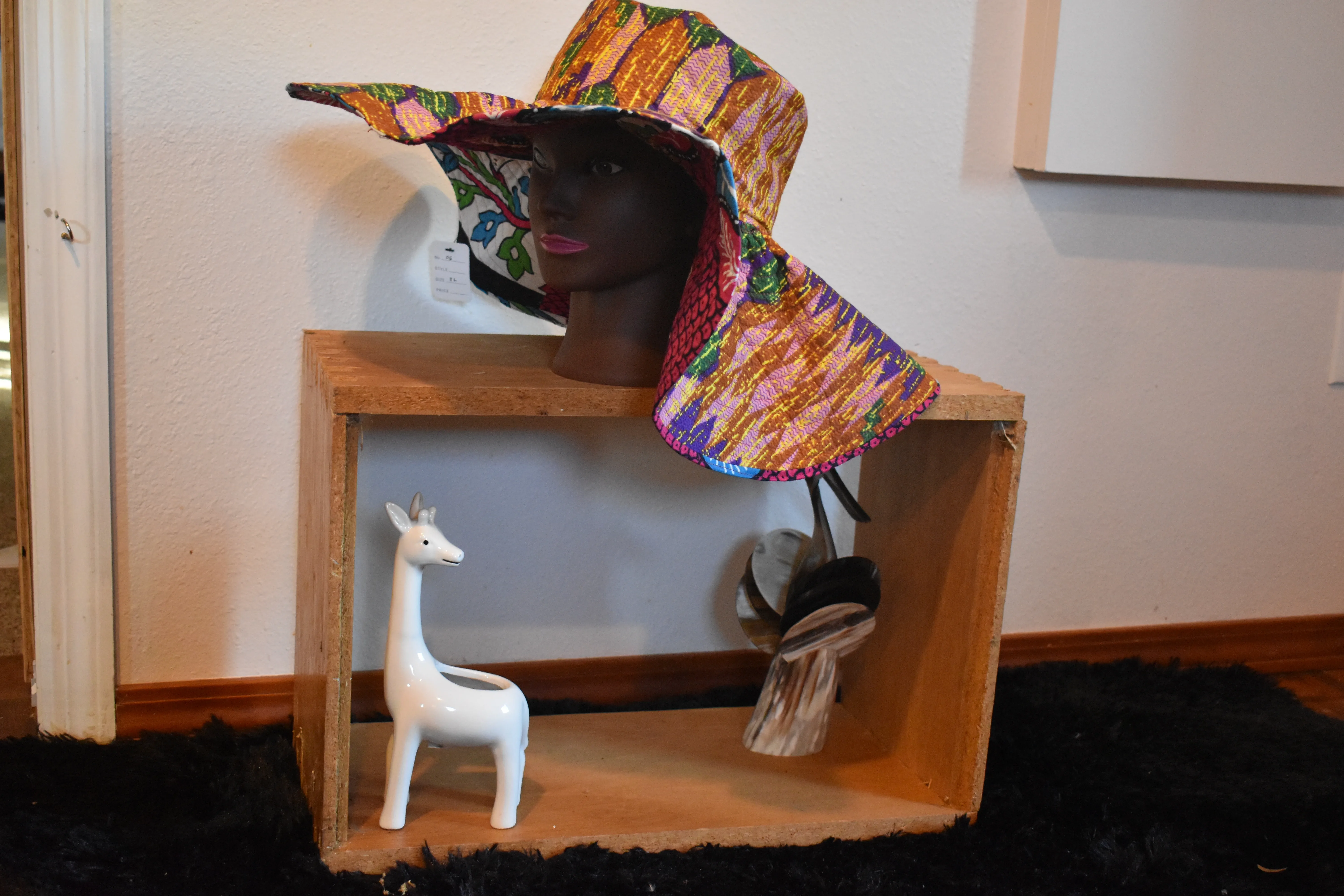 Reversible Kente Print Wide Brim Hat-XXL photo 8