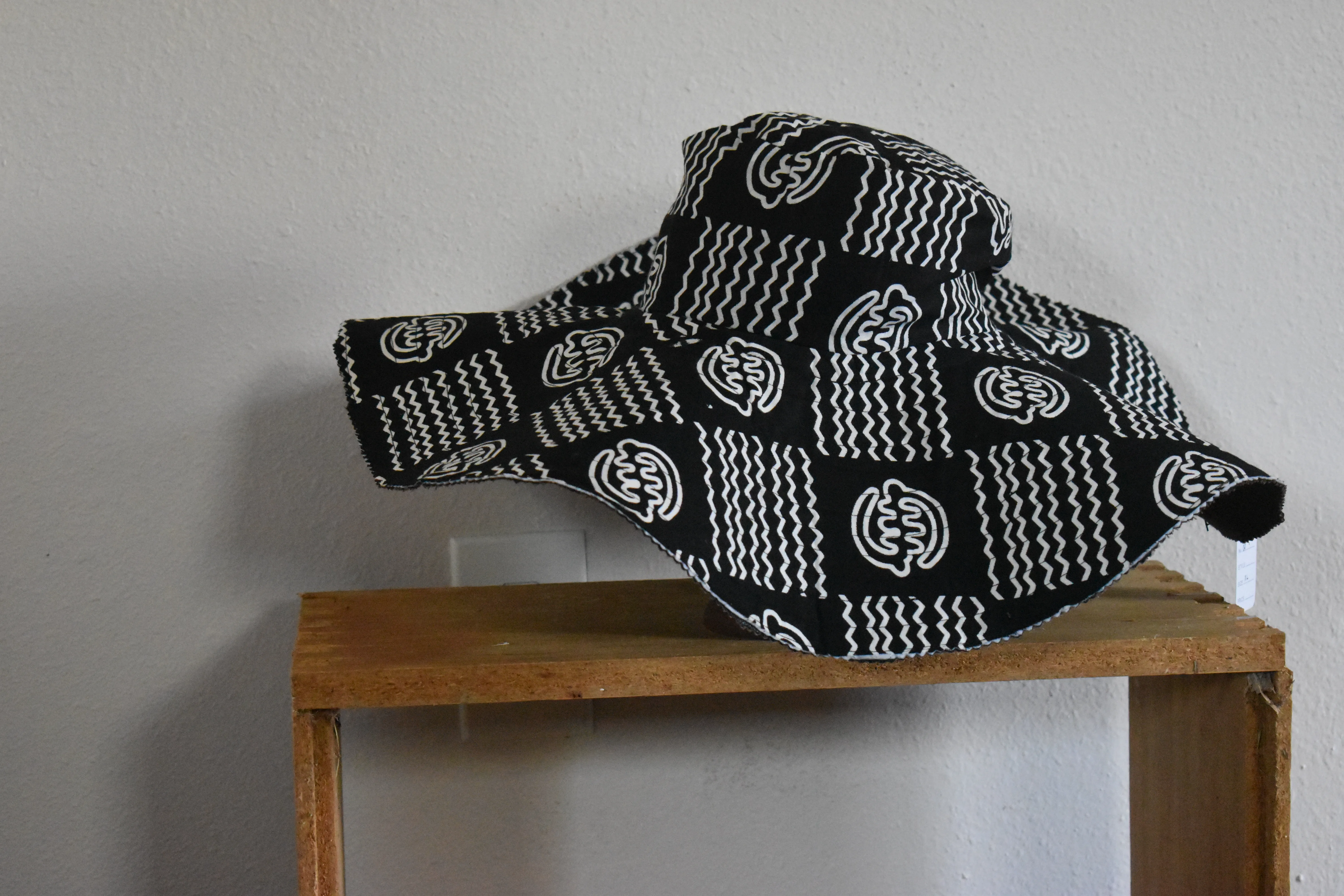 Reversible Wide Brim Adinkra Sun Hat XXL