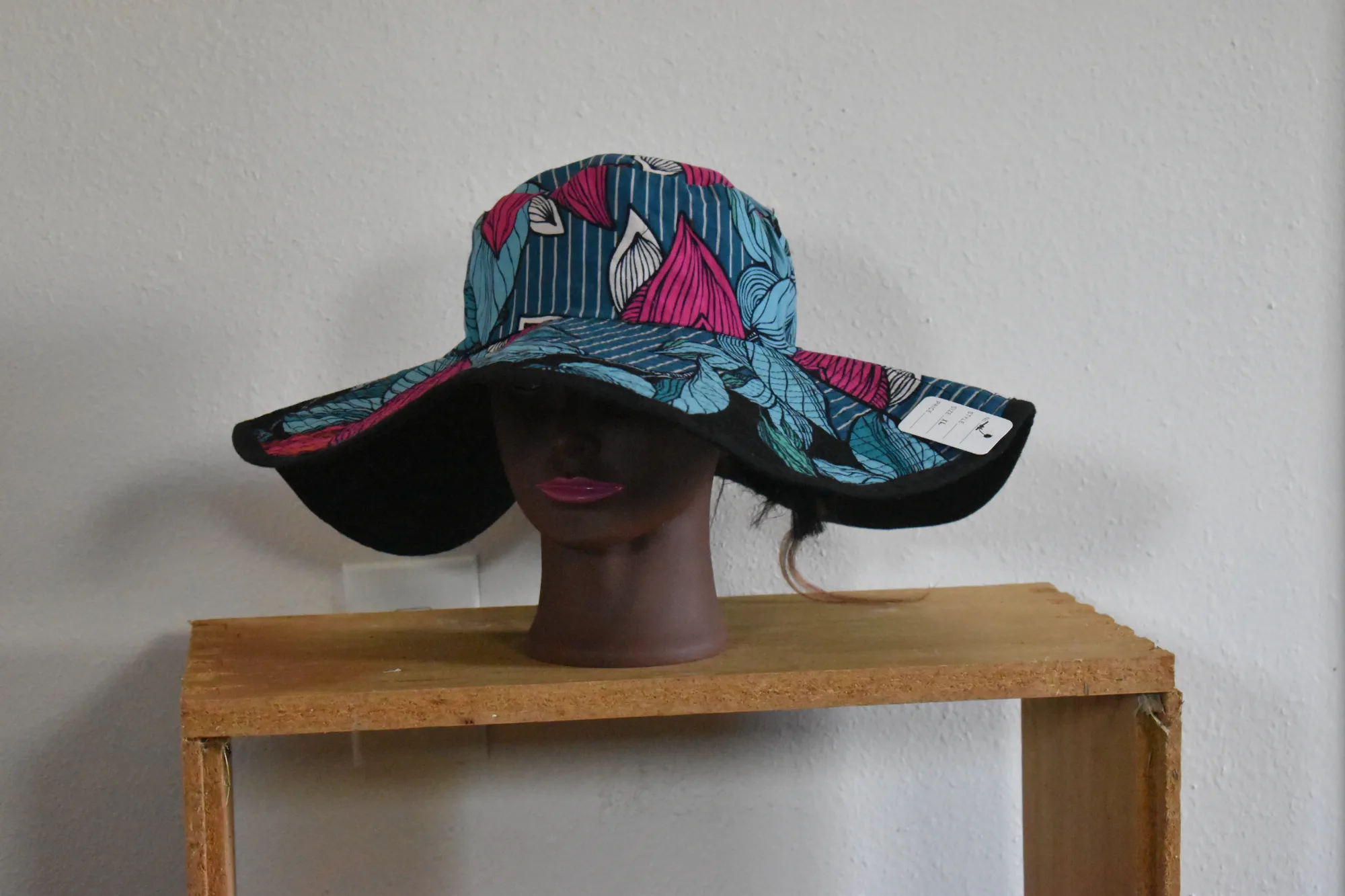 Reversible Wide Brim Floppy Hat Tropical Teal XL photo 3
