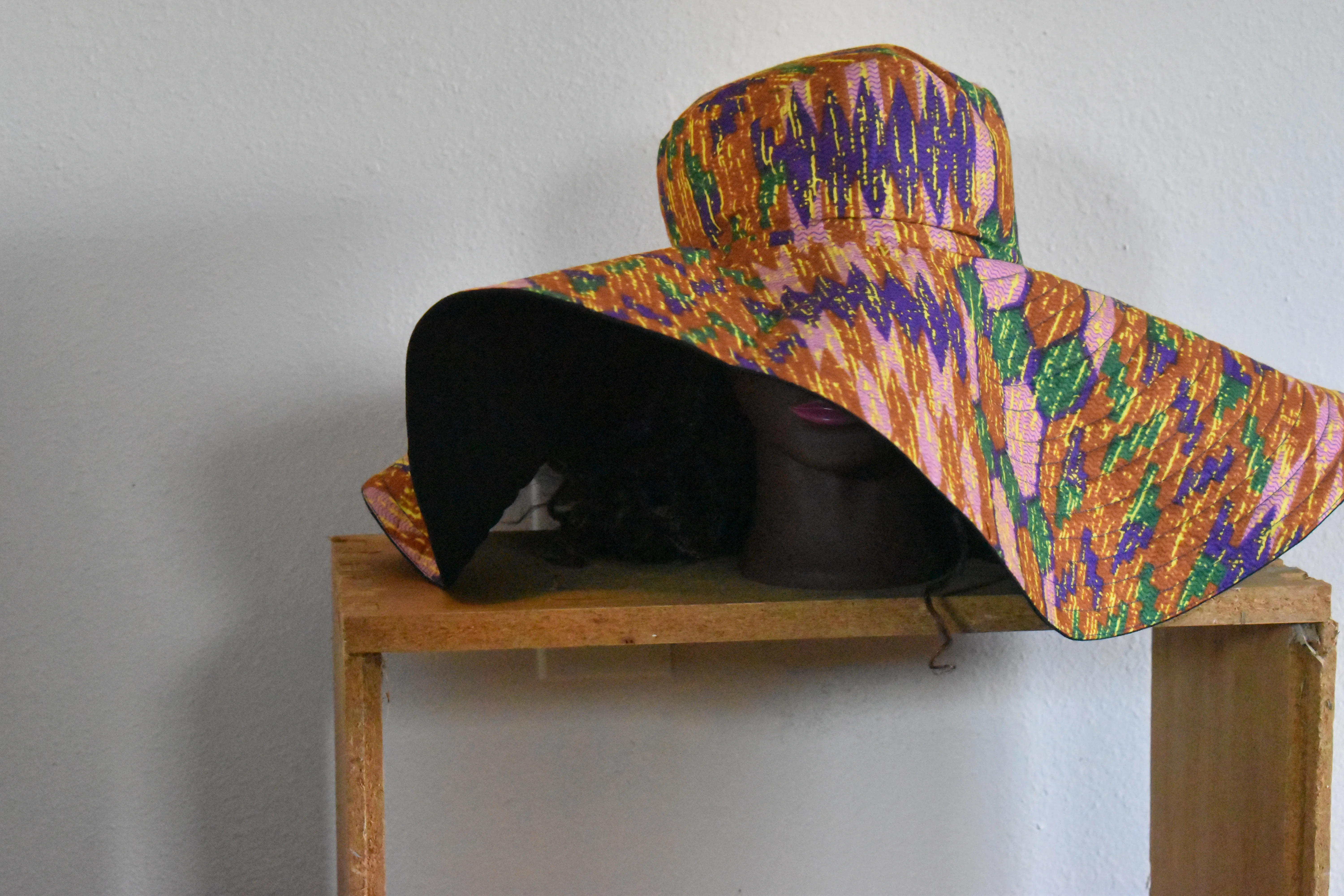 Reversible Jewel Tone Wide Brim Sun Hat XXXL photo 4