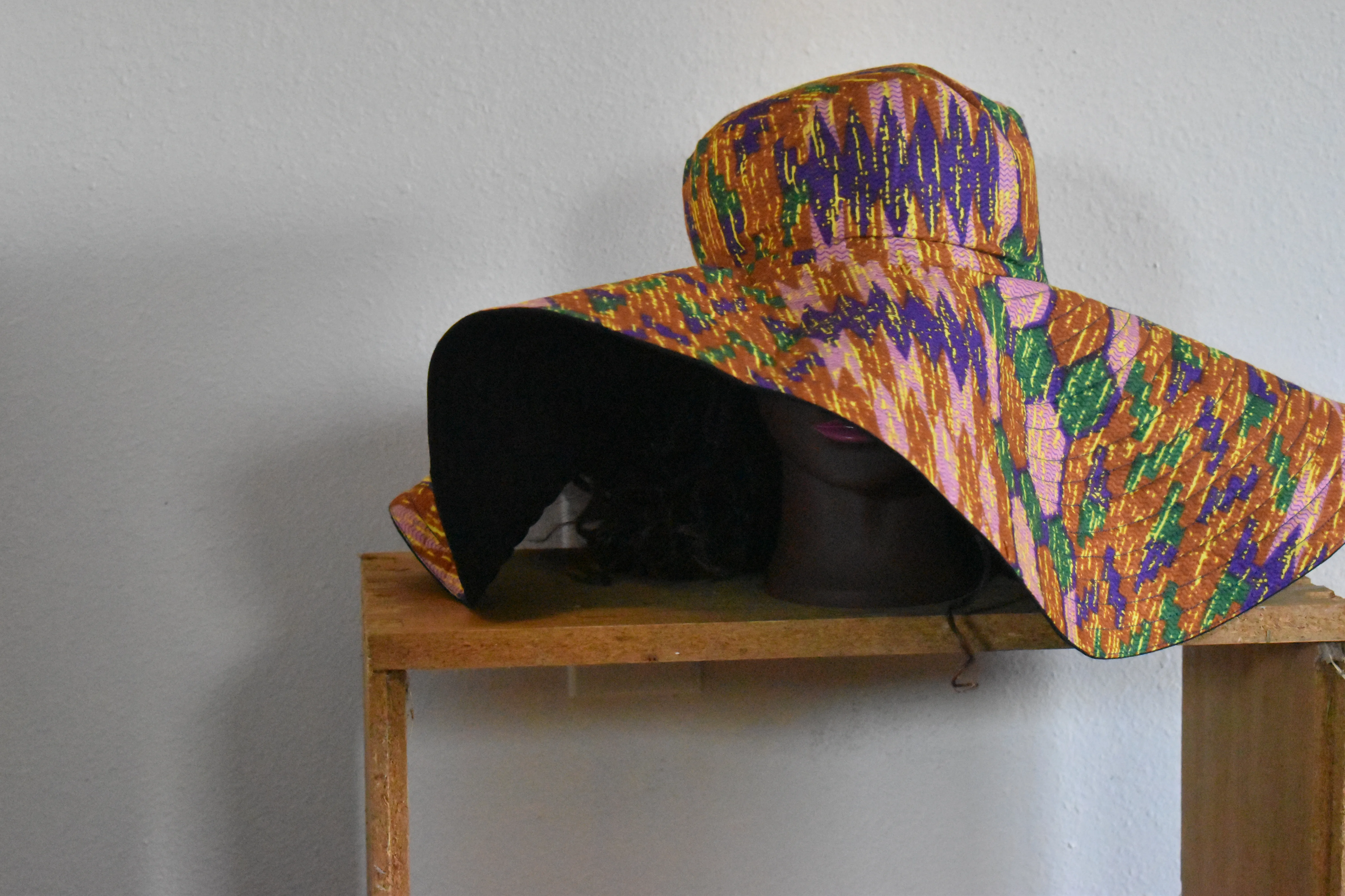 Reversible Jewel Tone Wide Brim Sun Hat XXXL photo 3