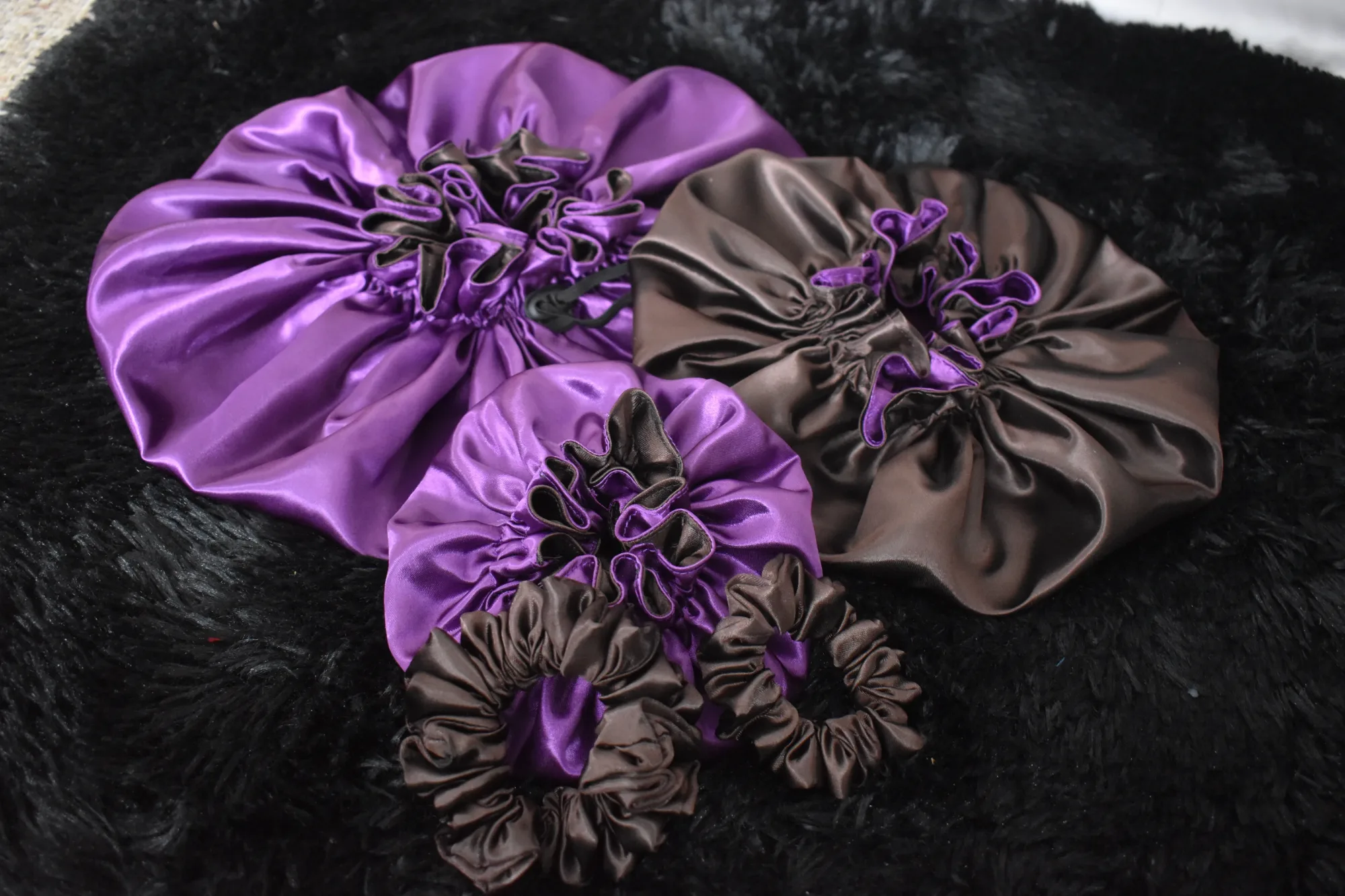 The Amethyst Mocha Bonnet Set(Mommy, Me & Dolly) photo 5