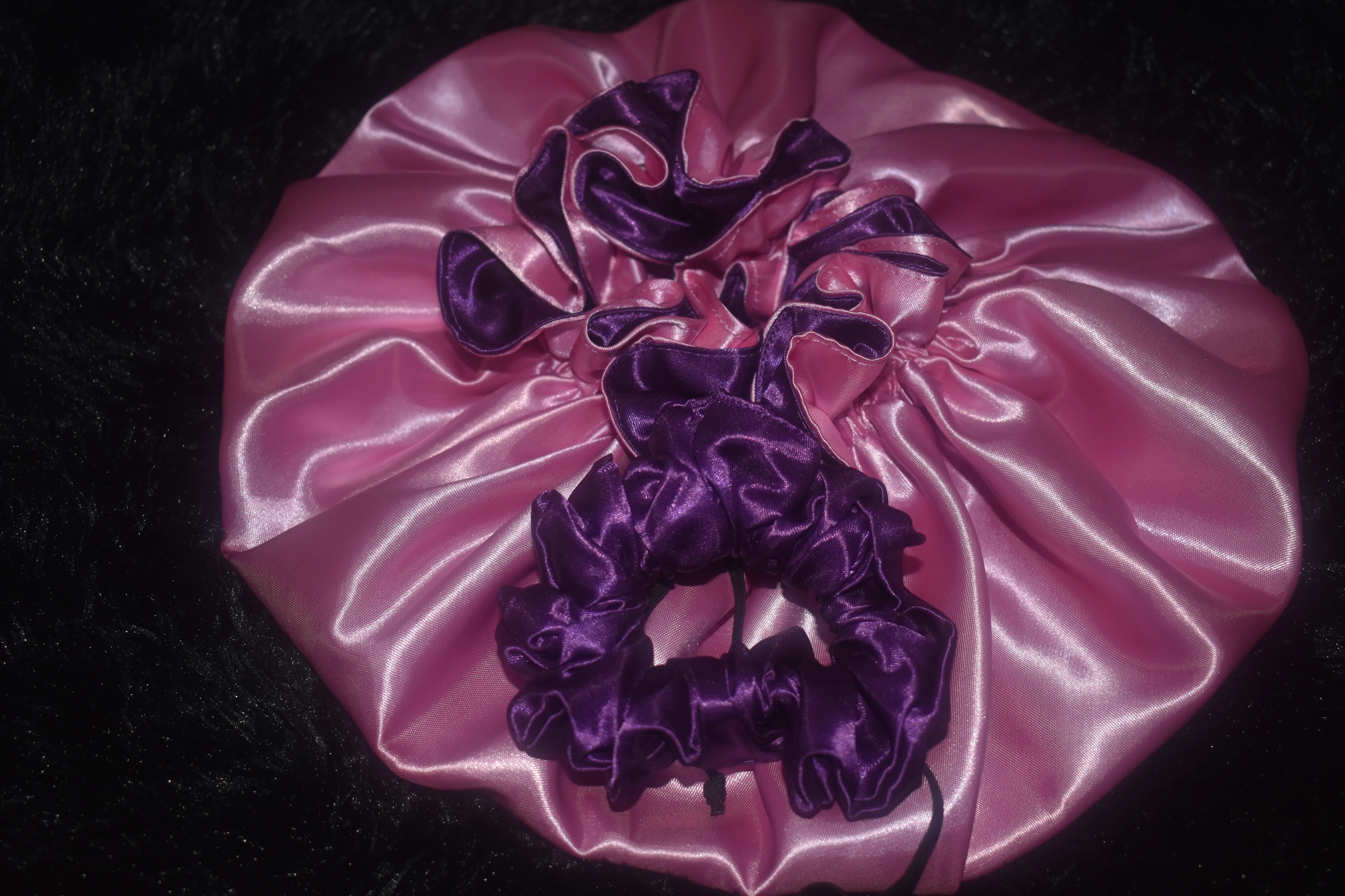 The Dreamscape Luxe Collection-(Violet Veil Bonnet Set)