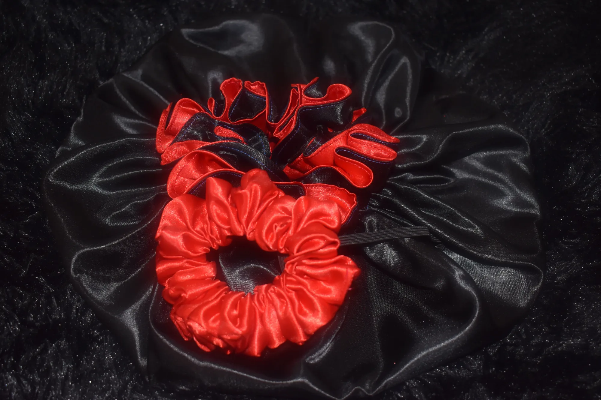 The Dreamscape Luxe Collection-(The 'Rouge Noir' Bonnet Set) photo 1