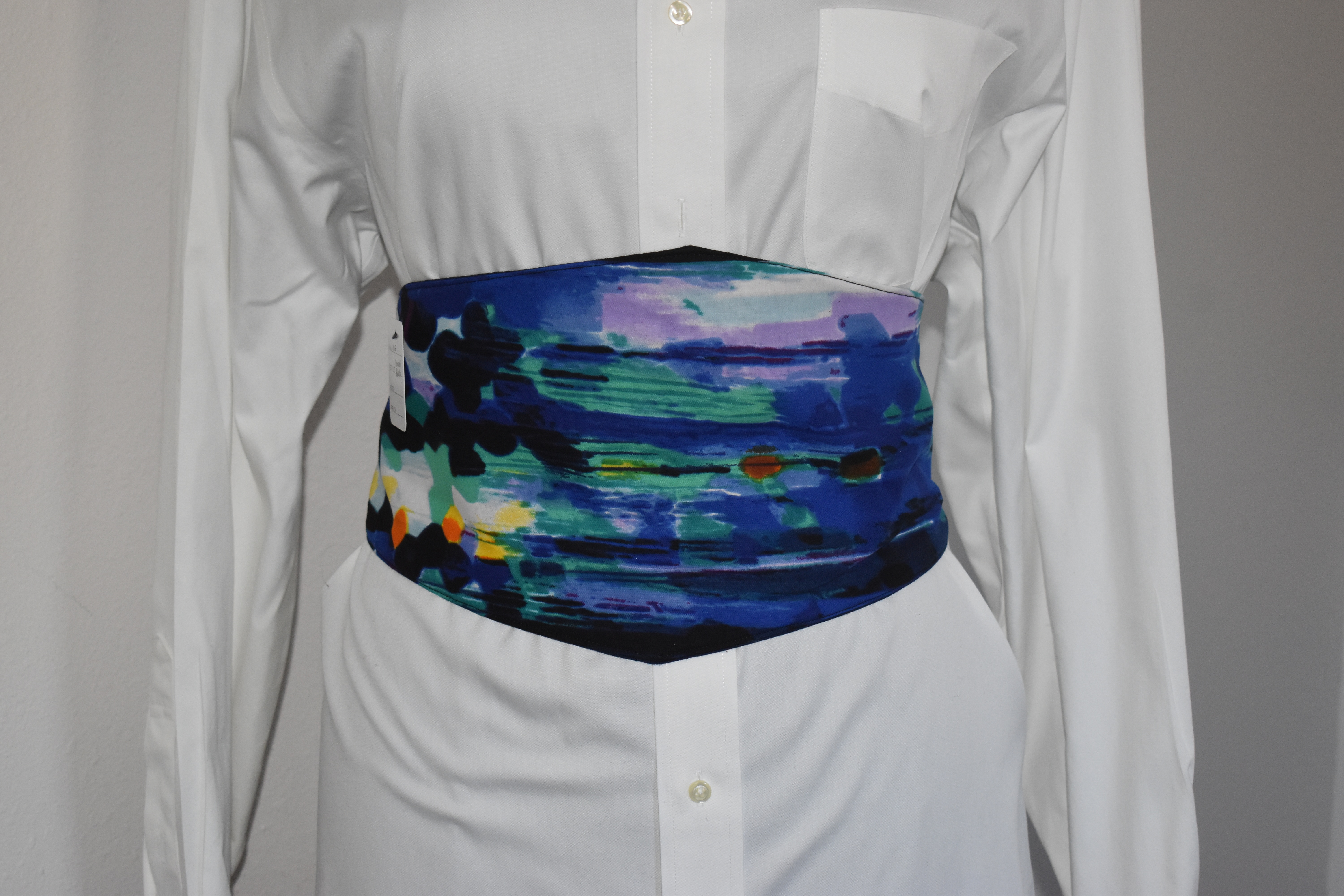 Waist Cincher Blue/Teal Corset Belt