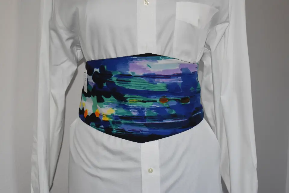  Waist Cincher Blue/Teal  Corset Belt