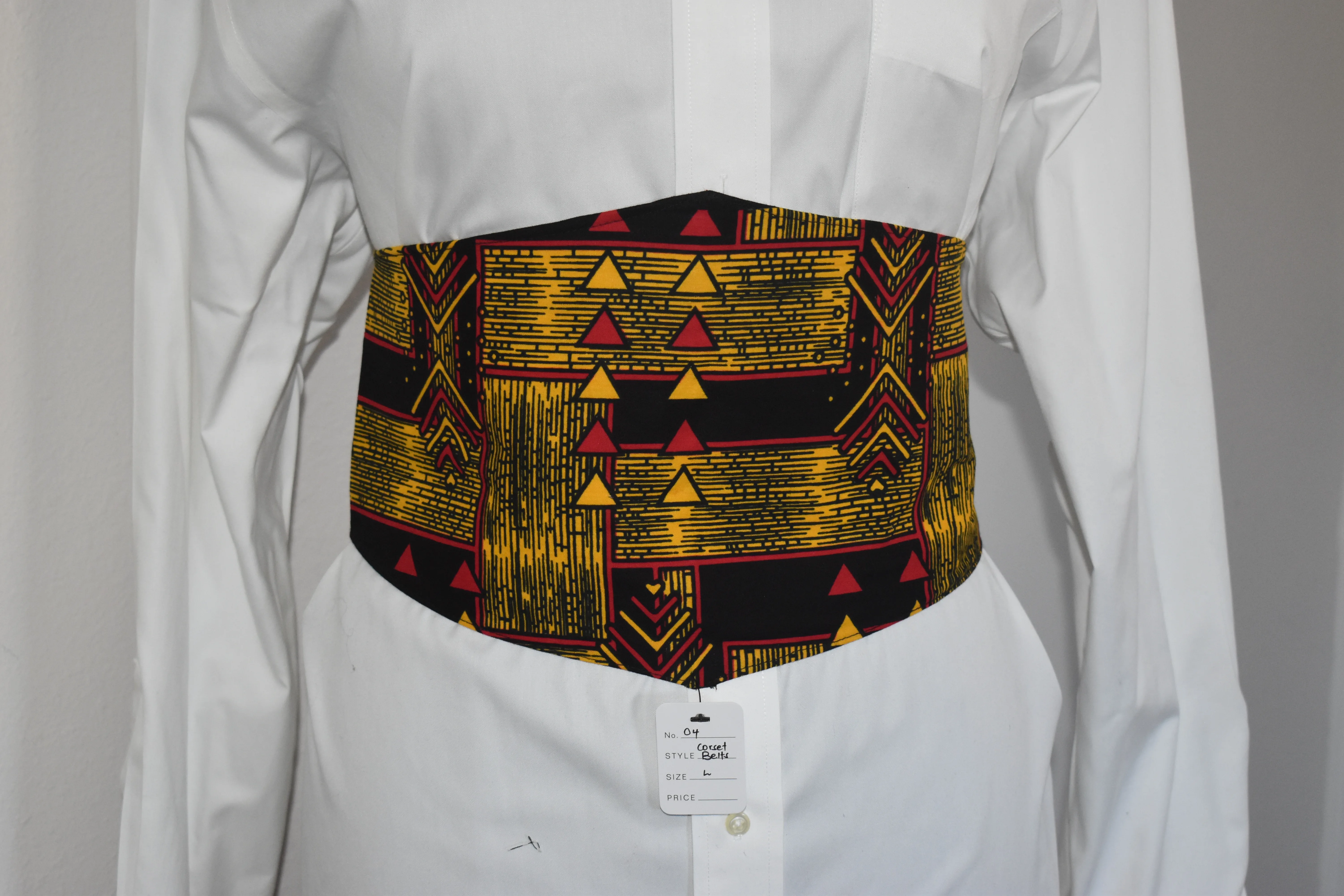 Waist Cincher Yellow/Red Corset Belt photo 2