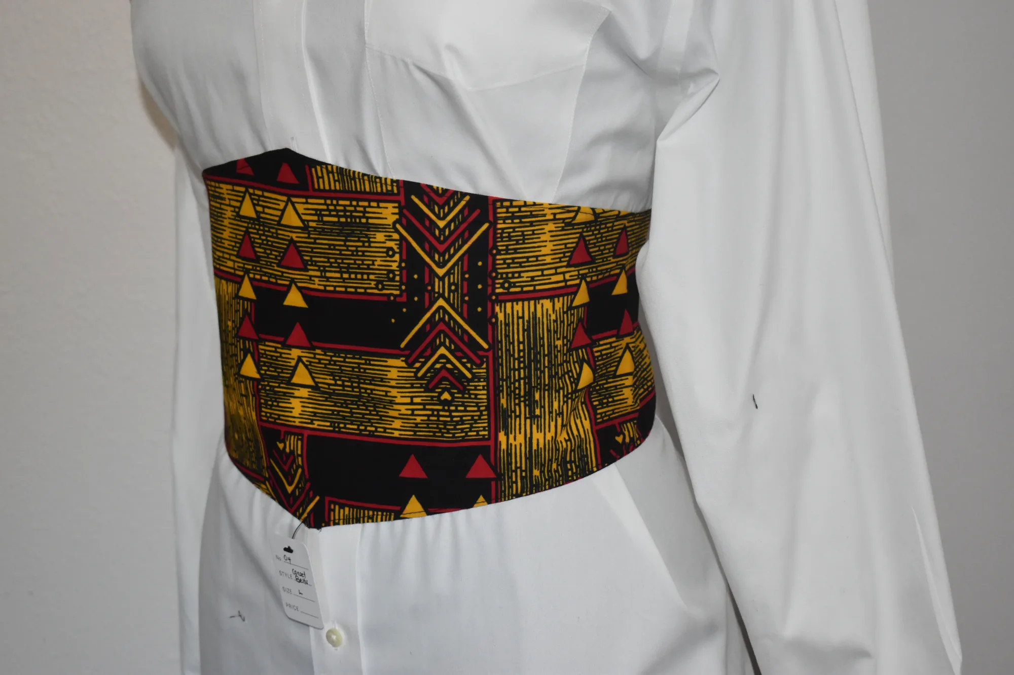 Waist Cincher Yellow/Red Corset Belt photo 1