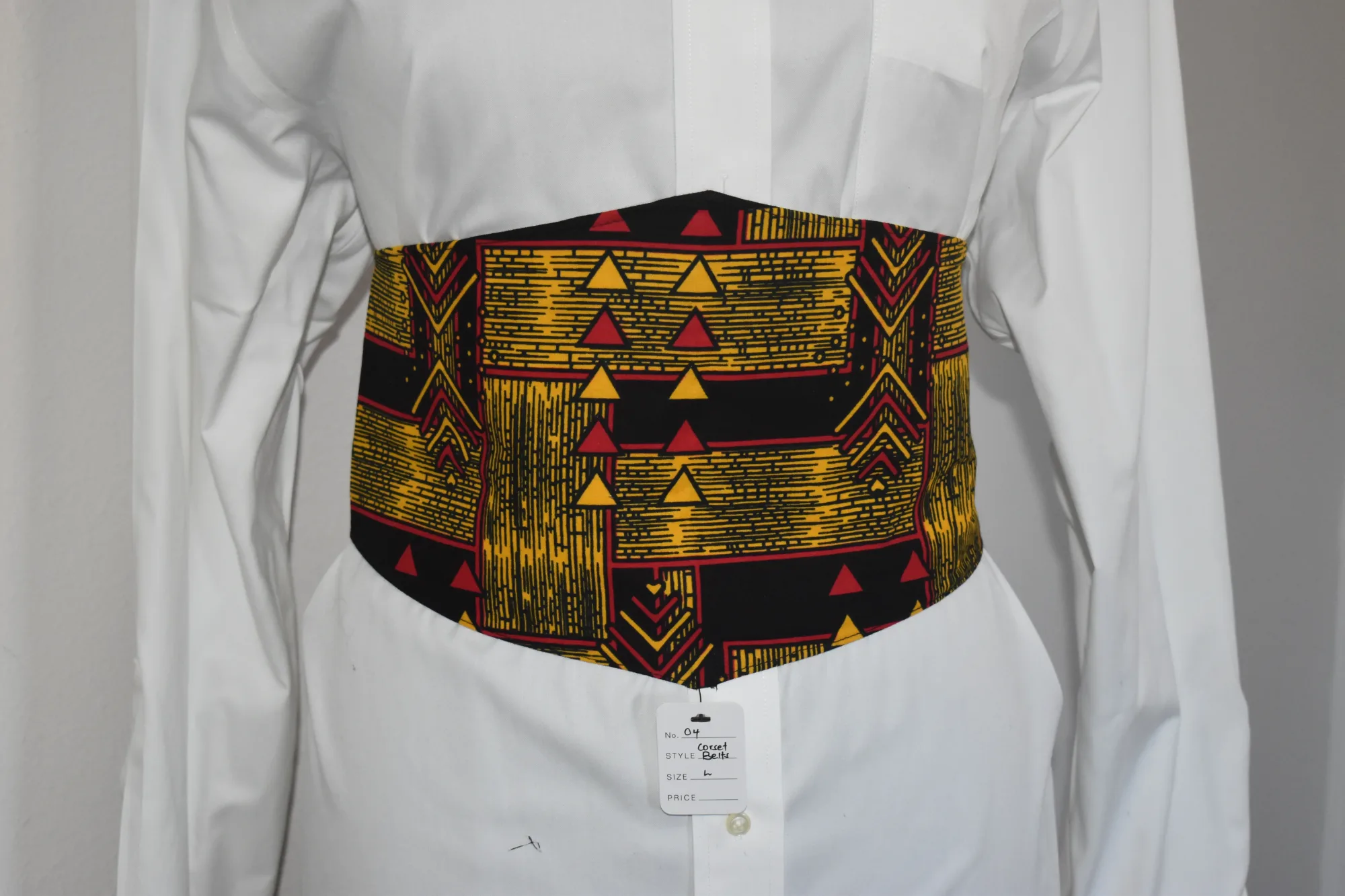 Waist Cincher Yellow/Red Corset Belt photo 2