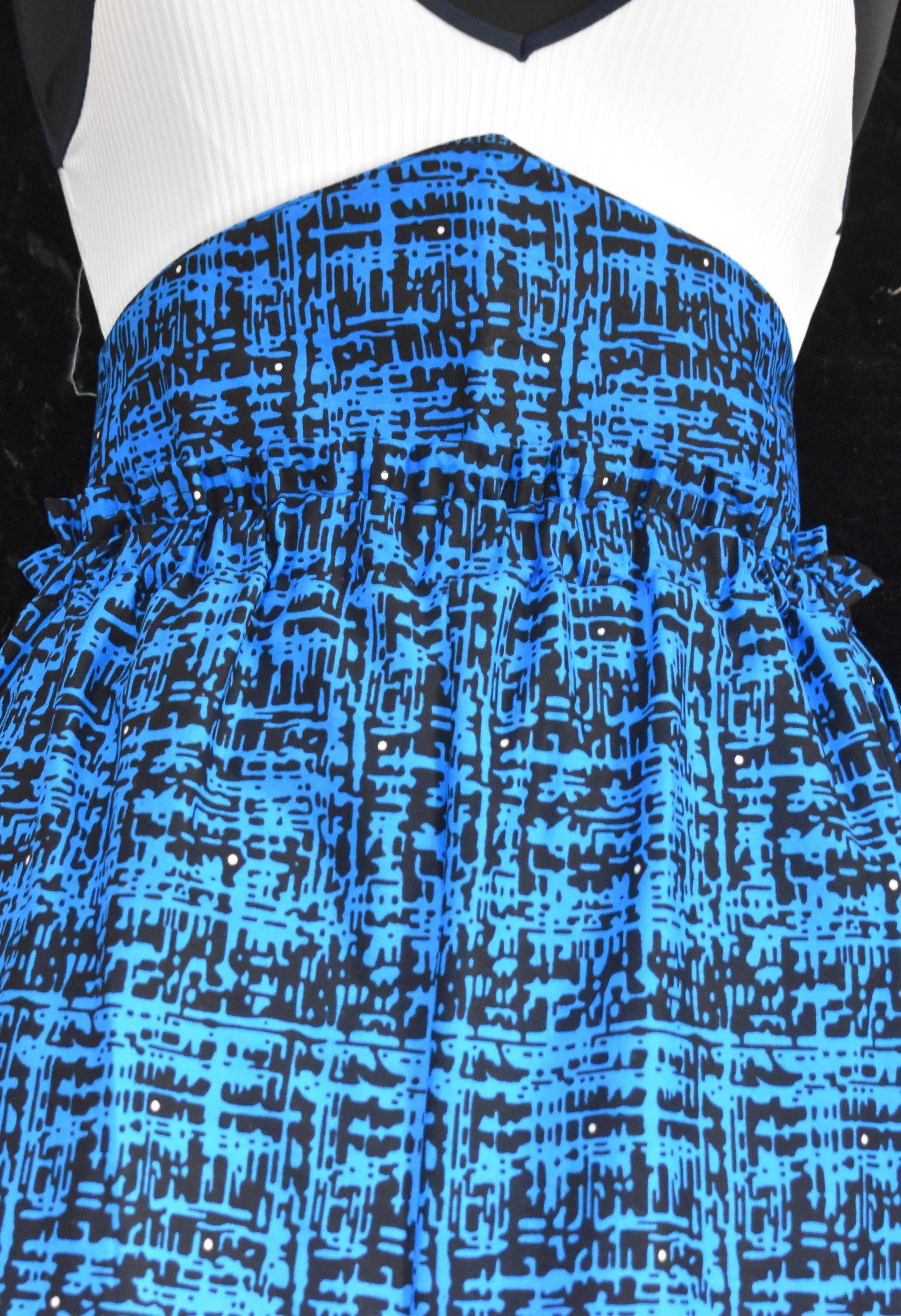 Waist Cincher -Electric Blue Corset Belt photo 2