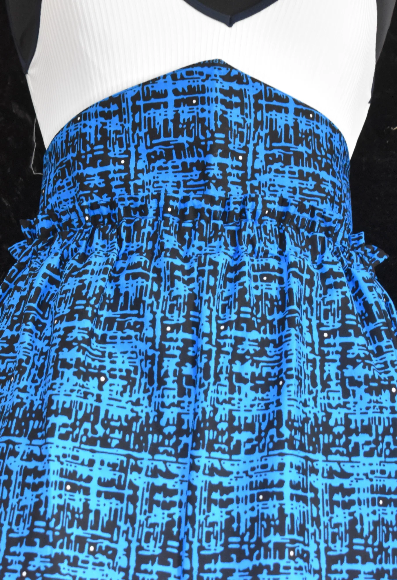 Waist Cincher -Electric Blue Corset Belt photo 2