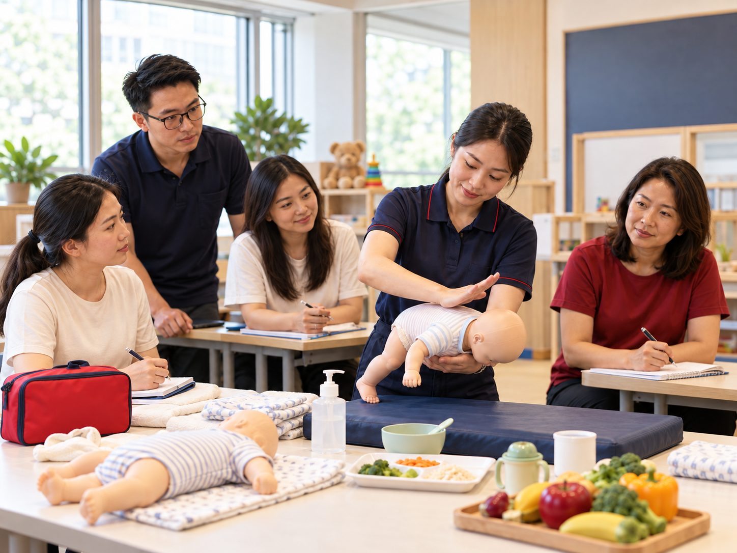 Health, Safety and Nutrition for Infants and Young Children training at JL Institution