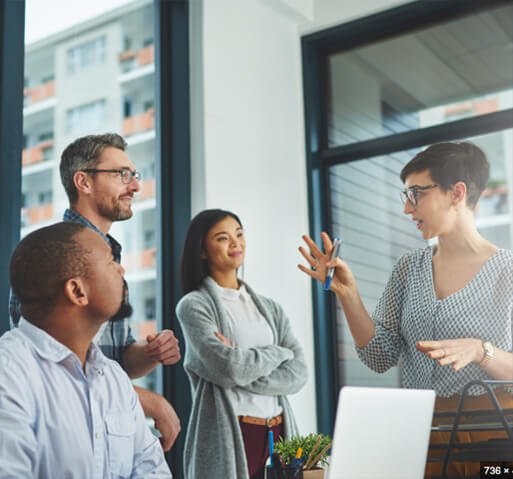 Nossa equipe em uma reunião de planejamento
