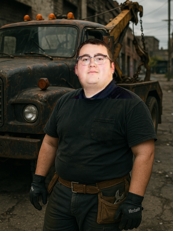 A heroic portrait of Tow Man Jack