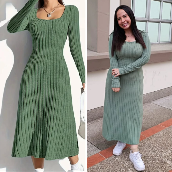 Cliente usando vestido negro