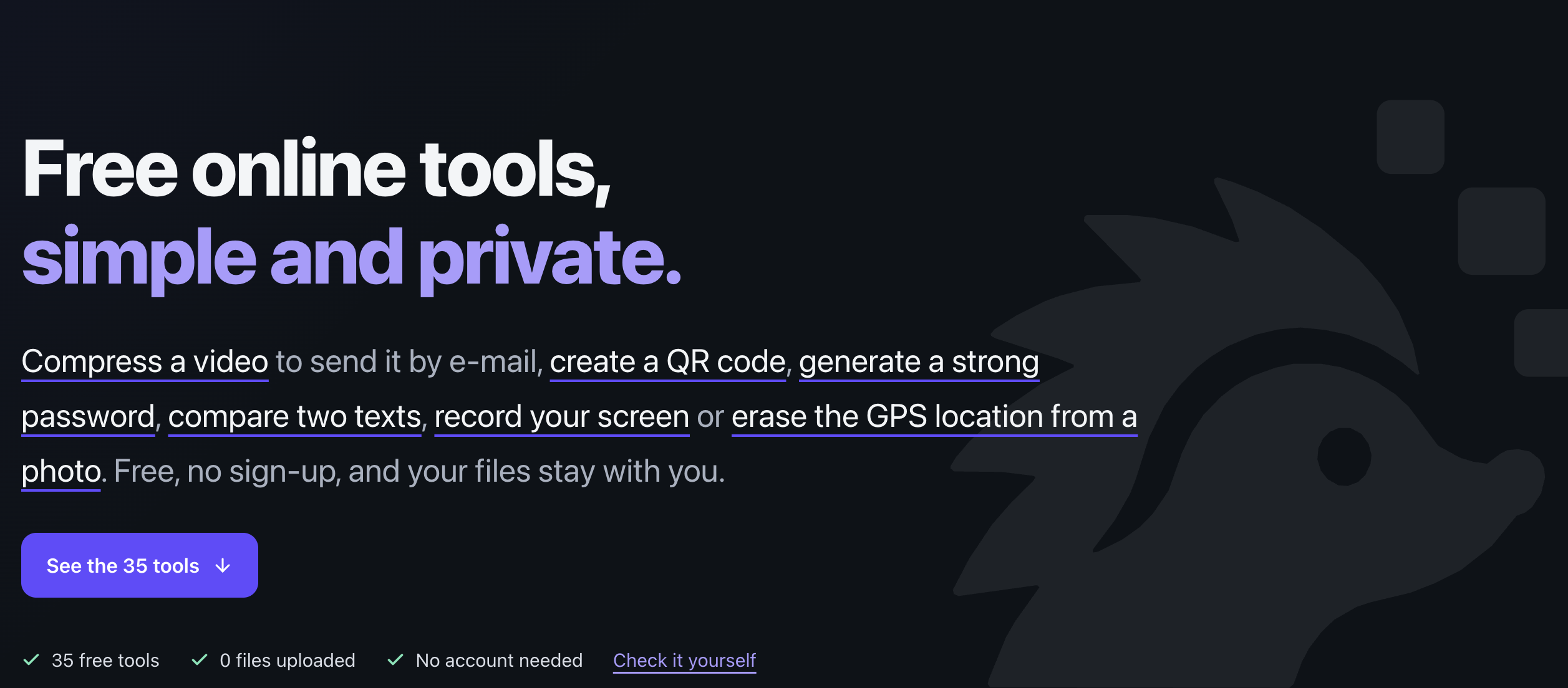 Preview of project Hedgietools.com