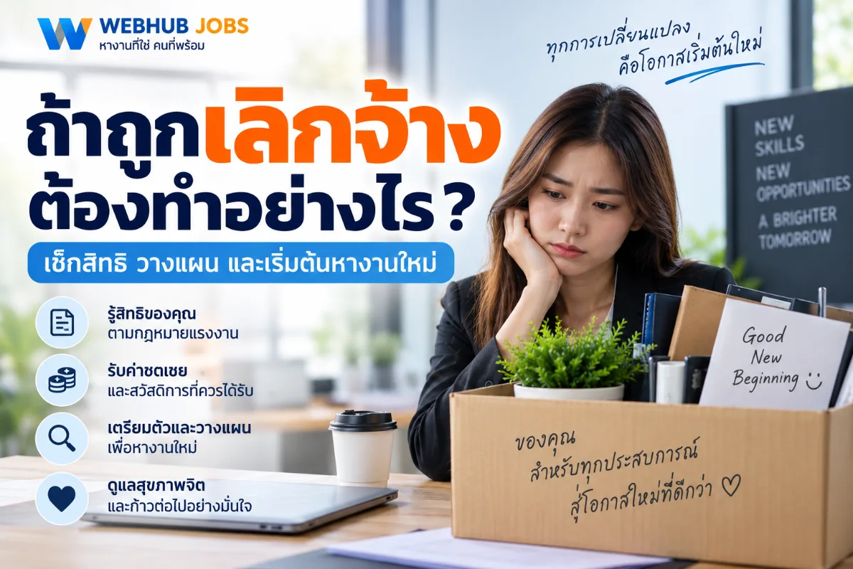 ถ้าถูกเลิกจ้างต้องทำอย่างไร? เช็กสิทธิและสิ่งที่ควรทำหลังออกจากงาน