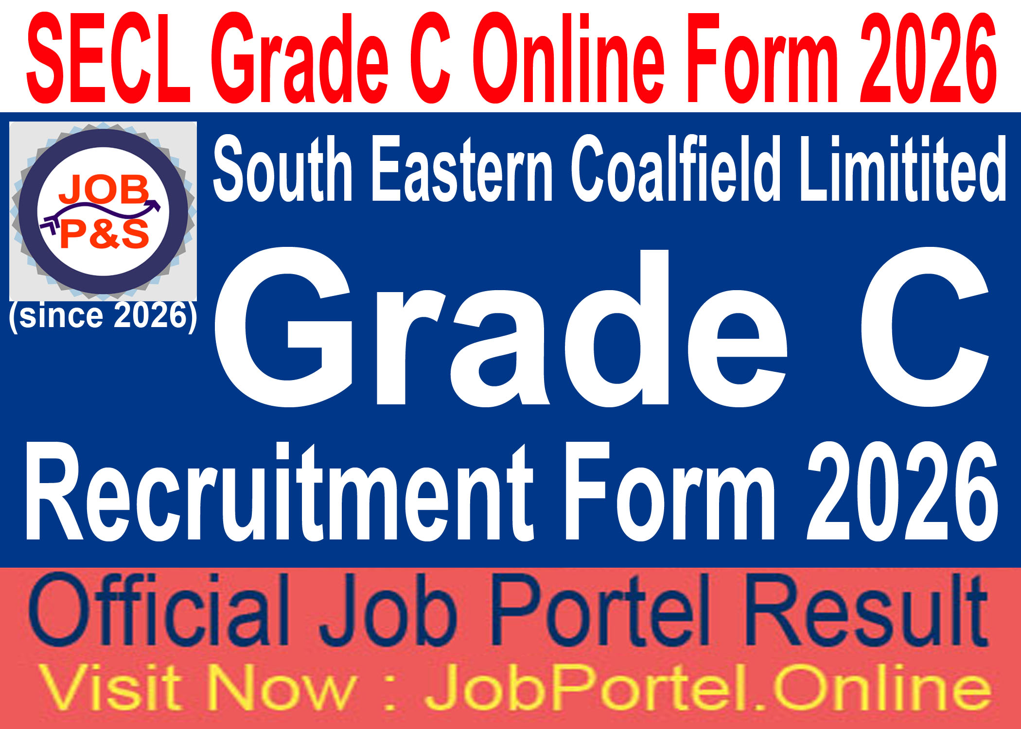 SECL Grade C Online Form 2026 Poster